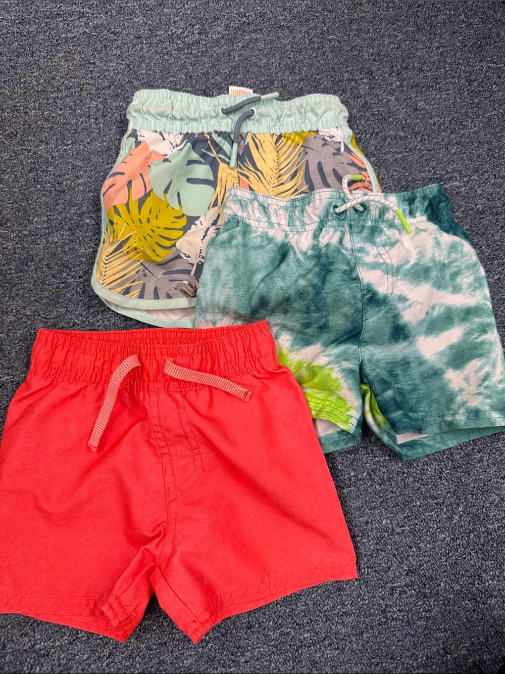 Baby Boys Cat & Jack Swim Trunk bundle lot